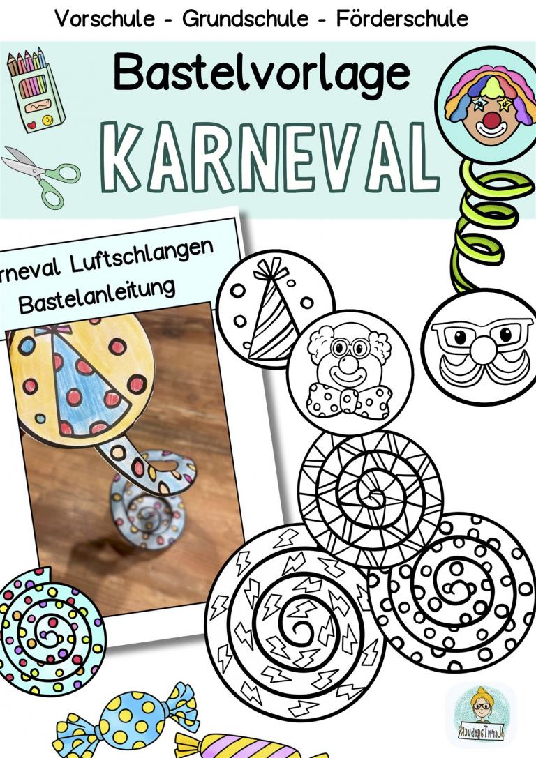 Bastelidee-für-Kinder-Karneval-Fasching-Kindergarten-Grundschule