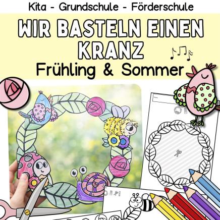 Einfache Fensterdeko basteln mit Kindern im Frühling und Sommer