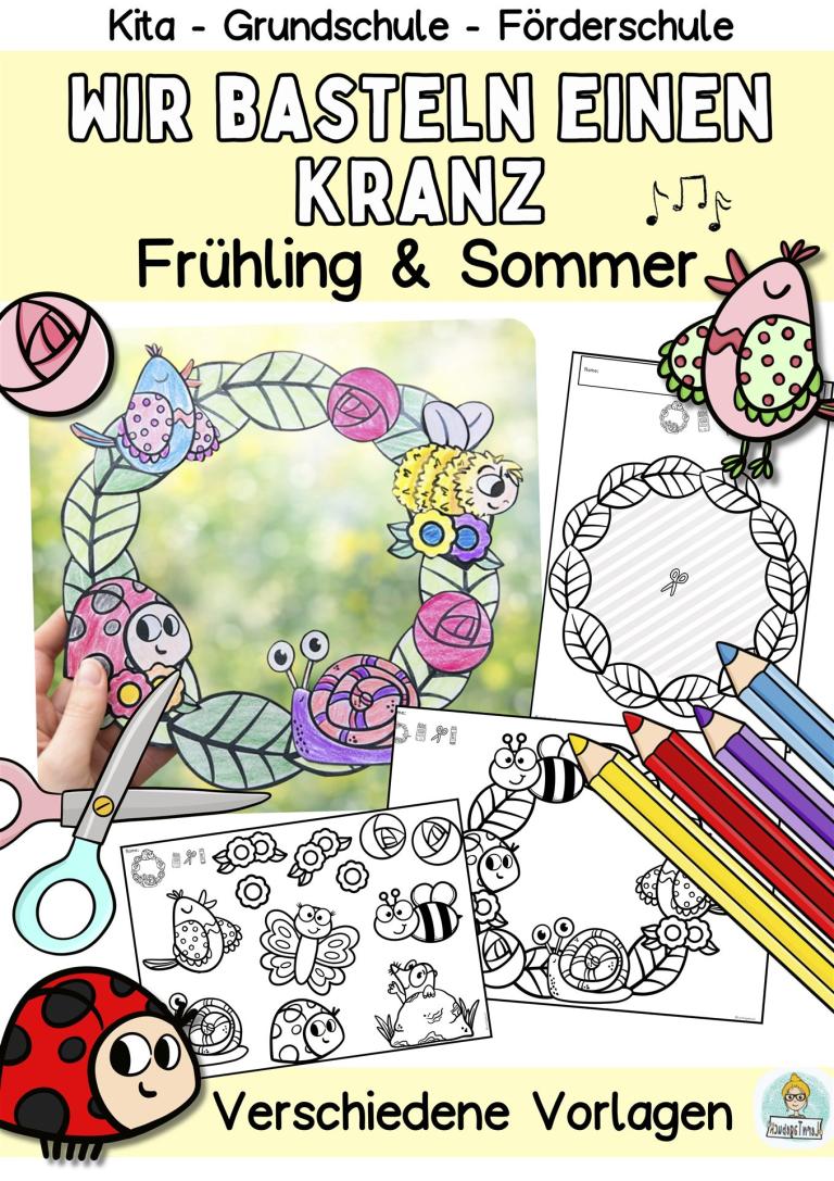 Einfache Fensterdeko basteln mit Kindern im Frühling und Sommer