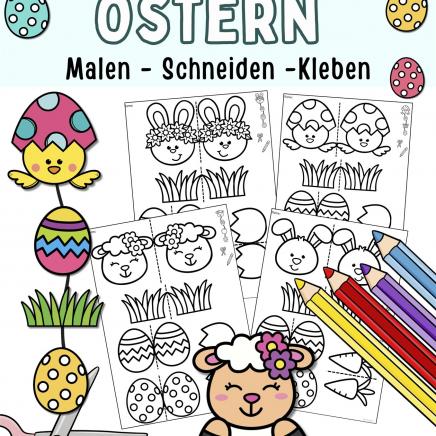 Ostern Basteln-einfach mit Kindern im Kindergarten, Vorschule, Klasse 1 und Förderschule