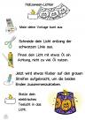Bastelanleitung Halloween Windlicht, Licht, Tischlicht für Kinder