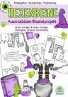 Basteln Ausmalbilder Halloween Hexenbeine Fensterbilder Girlande Kinder