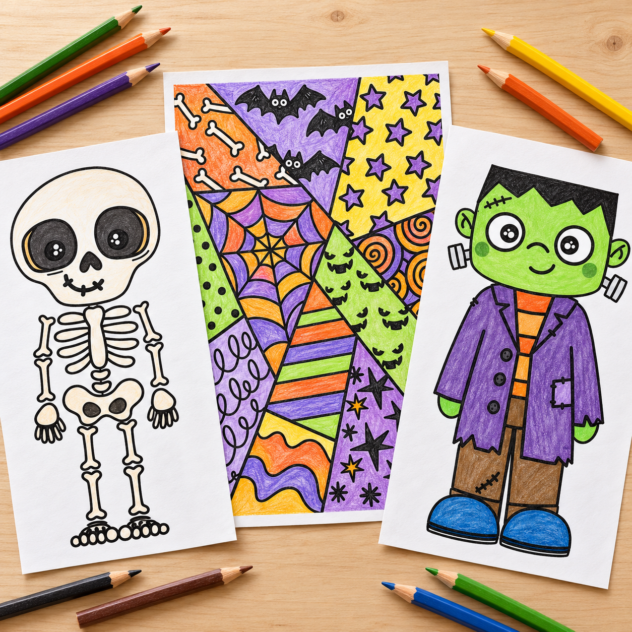 Halloween bastelideen für Kinder im Kindergarten, Grundschule und Förderschulen