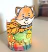 Herbst Windlichter basteln aus Papier mit Kindern