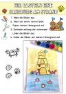 Basteln mit Kinder im Sommer, Vorlage zum herunterlanden und ausdrucken für die Kindergarten, Vorschule, Grundschule Klasse 1