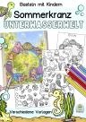 Sommer deko basteln mit Kindern aus papier und Papptellern