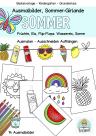 Sommer Basteln, Ausmalbilder, Kindergarten, Grundschule, Girlande