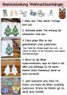 Bastelanleitung einfache Weihnachtsanhänger basteln mit Kindern im Kindergarten, Vorschule und Grundschule
