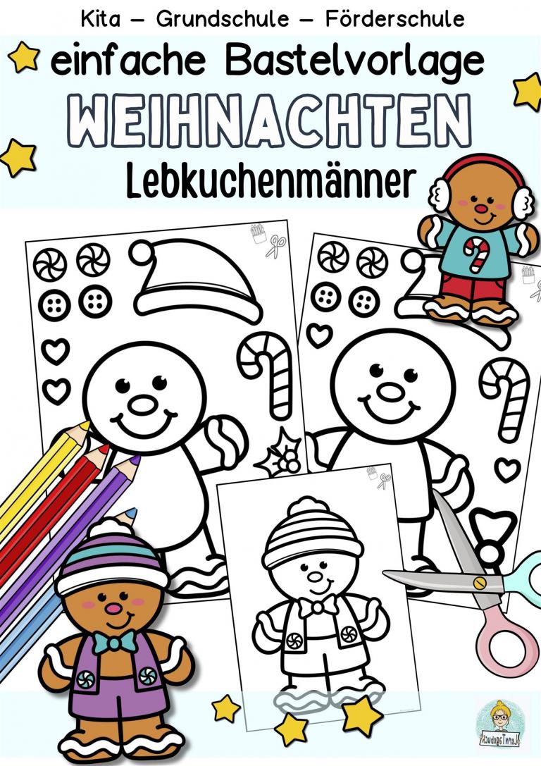 Einfache-Bilder-basteln-Weihnachten-Kindergarten-Vorschule-Klasse1-Förderschule