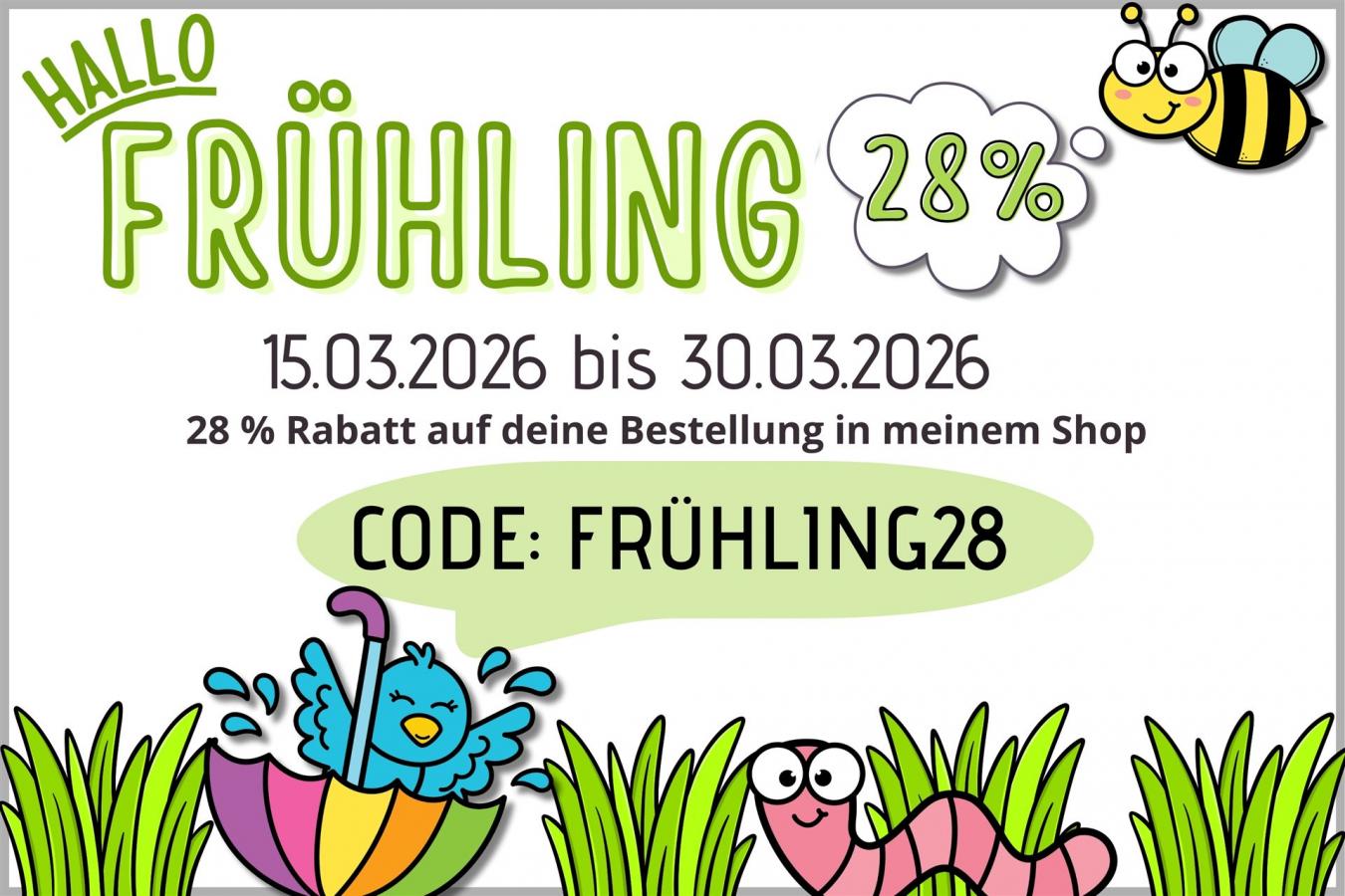 Frühling Unterrichtsmaterial und Ausmalbilder für Kinder