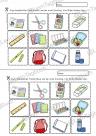 Auschneidebilder Schulanfang, Schule Hörverstehen, Lesen
