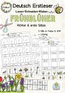 Arbeitsblätter Lesen lernen Wortschatz Frühblüher Klasse 1 2 DaZ Förderschule