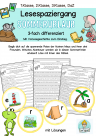 Lesen, Lesespiel, Lesespaziergang Sommer 1.Klasse, 2.Klasse, DaZ