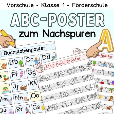 Kostenlose Arbeitsblätter Anlaute und Buchstaben Nachspuren