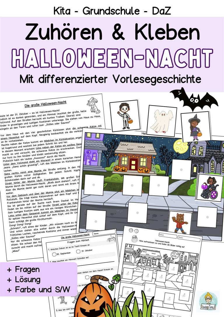 Deutsch-Hörübung für Kinder – Kindergarten, Grundschule und DaZ Lernspiel