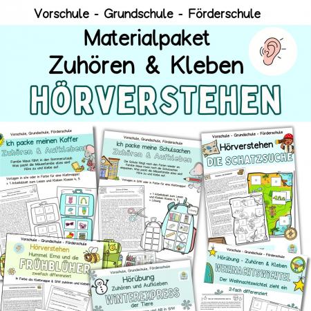Lernmaterial zum Hörverstehen für Kinder im Kindergarten, Vorschule, Grundschule, DaZ-Unterricht und Förderunterricht