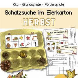 Kostenlose Natur und Wald Schatzsuche mit Eierkarton, NaturBingo