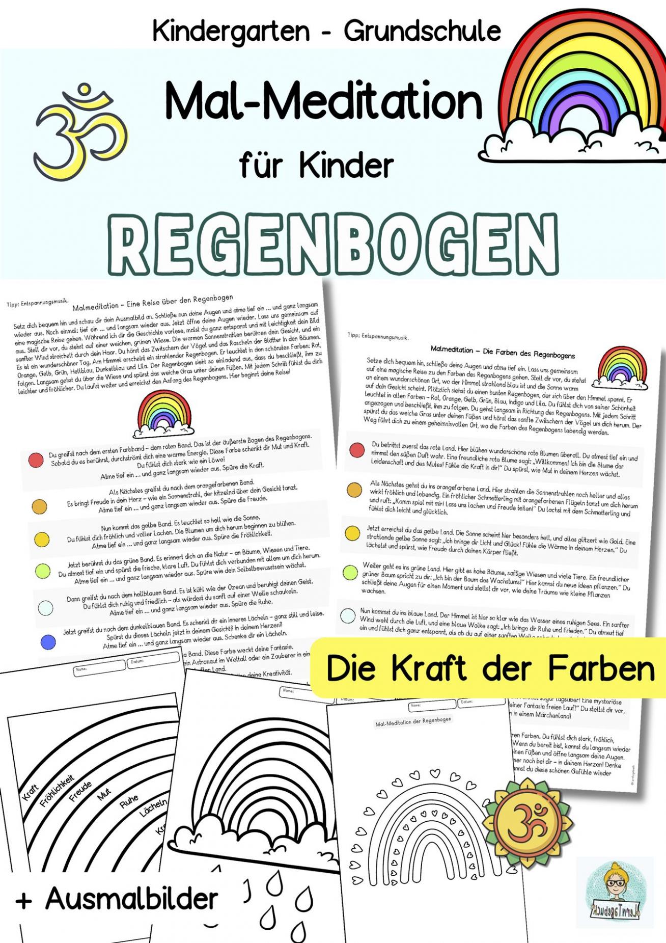 Kostenlose Mal-Meditation, Fantasiereise, Entspannungsuebung für kinder