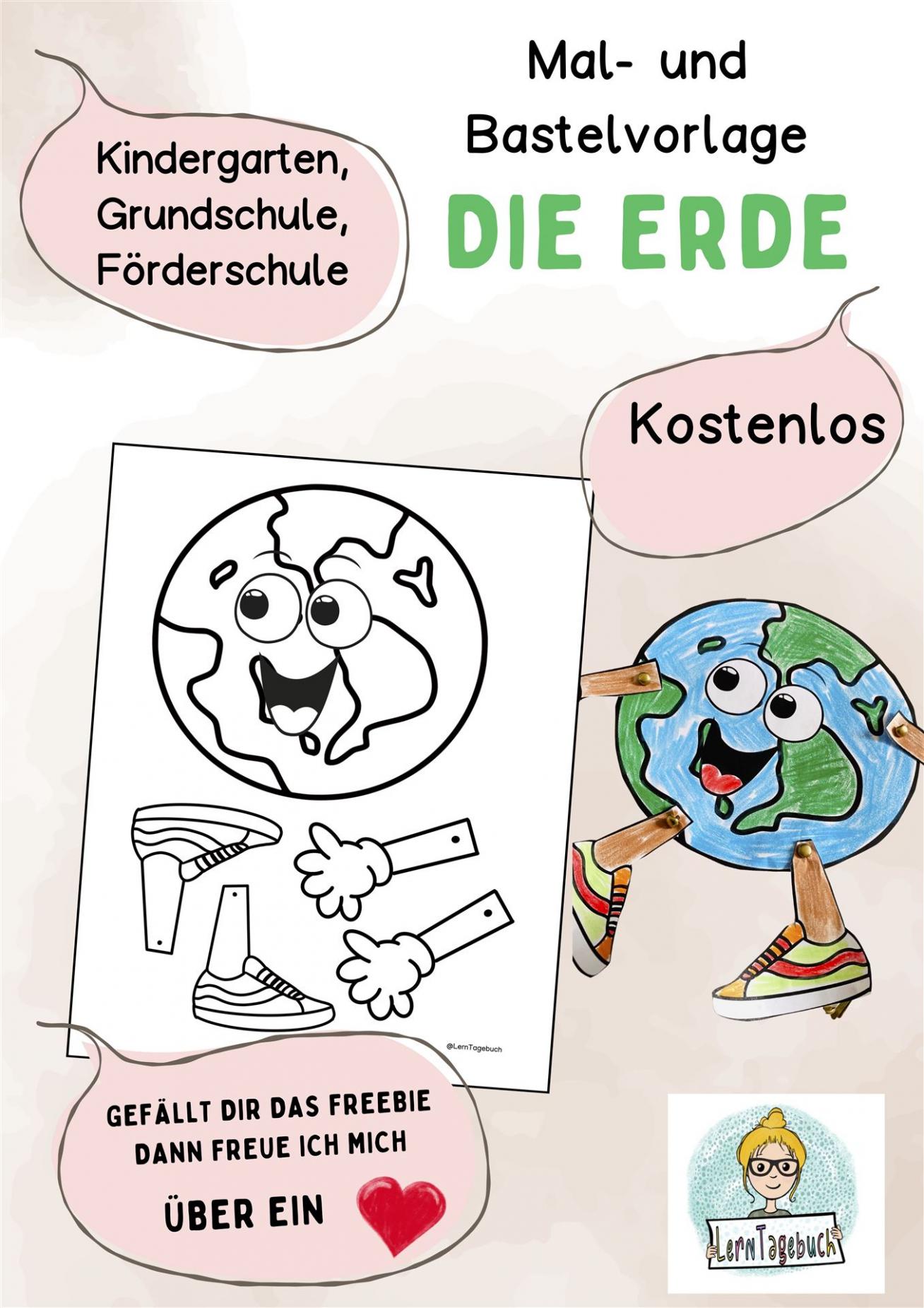 bastelvorlage-malvorlage-die-erde-lerntagebuch