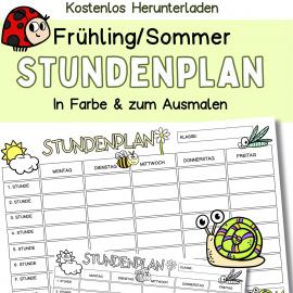 Kostenlose, Vorlage, Stundenplan, Kinder, Ausdrucken