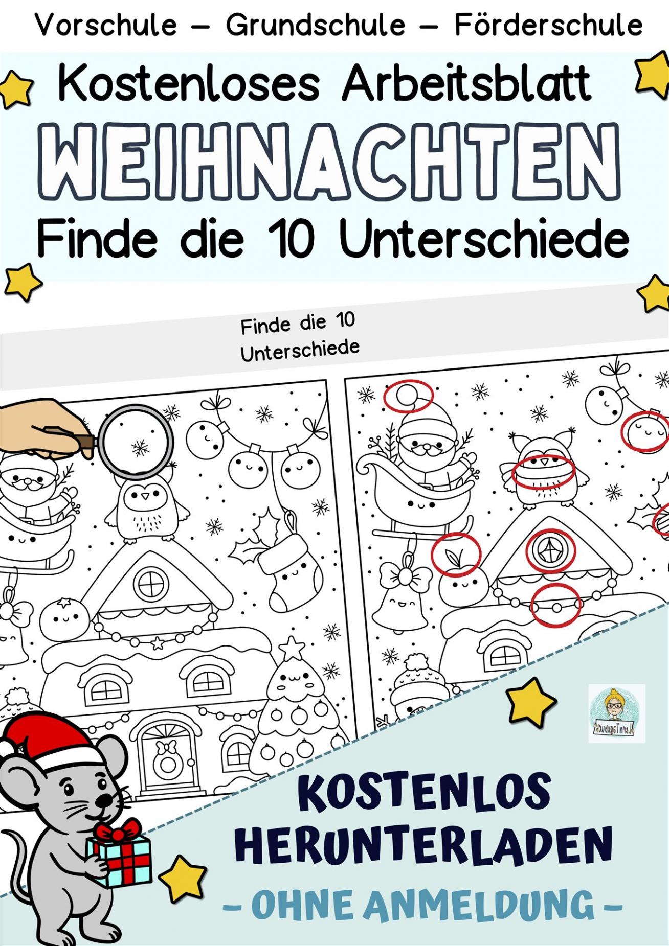kostenloses-Arbeitsblatt-Kindergarten-Vorschule-Klasse1