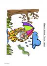 Lesen und Malen Herbst Leseaufgabe, Leseübung Deutsch Klasse 2, 3, 4, DaZ, DaF Lesetraining