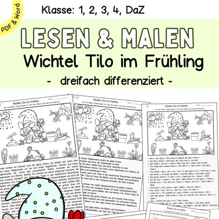 lesen-verstehen-und-malen-arbeitsblaetter-fruehling- Grundschule
