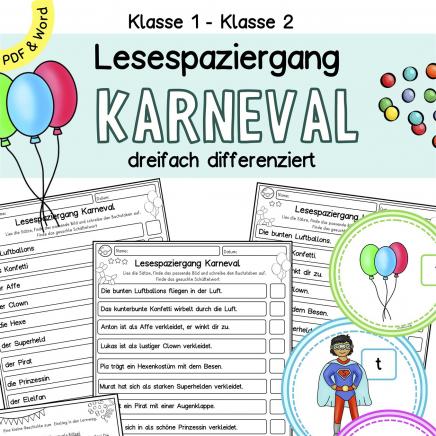 Differenzierter Lesespiel für Leseanfänger