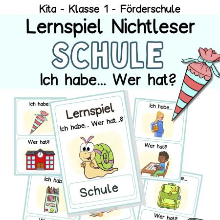 Lernspiel Kindergarten-Vorschule-Klasse 1-Förderschule