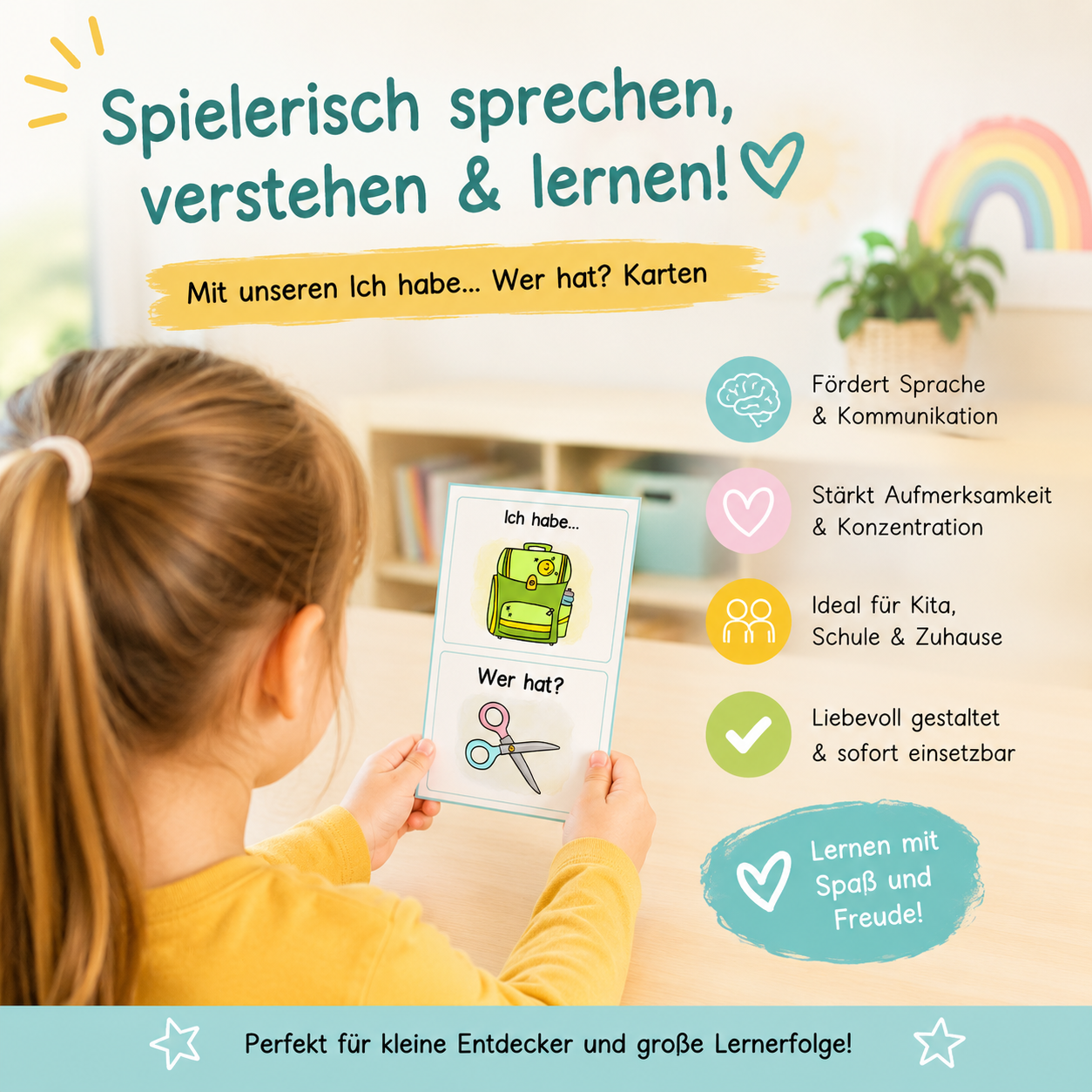 Lernspiel für Kinder Vorschule, Klasse 1 und DaZ