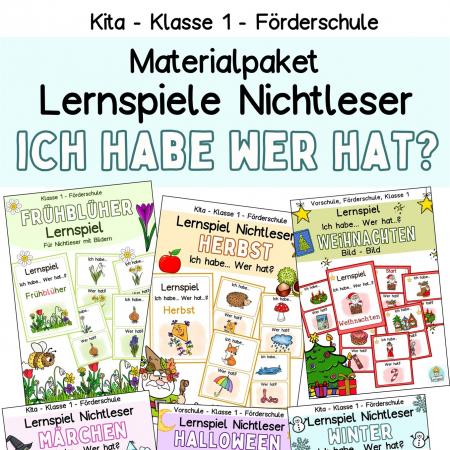 Lernspiele zur Sprachförderung für Kinder im Kindergarten-Vorschule-1. Klasse-DaZ-Fördermaterial Deutsch