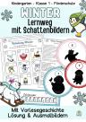 Winter-lernspiele-schattenbilder-Kindergarten-Klasse1-Fördermaterial