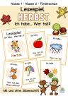 Lesespiel zum Lesen lernen im Herbst, Klasse 1, Klasse 2, DaZ, Ich habe Wer hat?