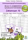Mathe ZR 10 Rechenspaziergang Zahlenspaziergang 1.Klasse Vorschule Förderschule Rechnen Halloween
