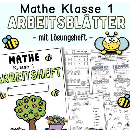mathe 1. klasse lernheft-arbeitsblätter mit Übungen zum ausdrucken