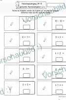 Addition, Subtraktion Zehnerfeld Zr 10