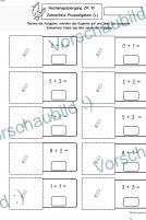 Plusaufgaben Zr 10 Rechenspaziergang Sommer