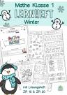 Mathe Klasse 1 Arbeitsblätter Lernheft Winter Fördermaterial