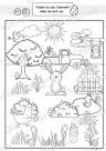 Ostereiersuche-Arbeitblatt-Kinder-Vorschule-Klasse-1