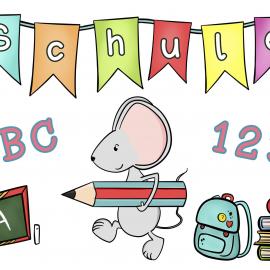 Puzzlespiel Kinder, Einschulung,