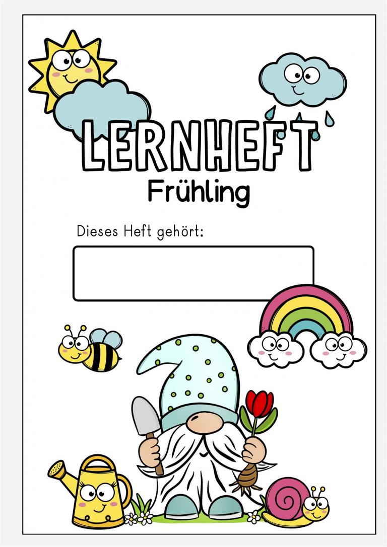 Lerntagebuch - Lernheft Frühling Vorschule, Förderschule