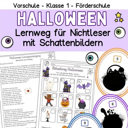 Halloween-Lernspiel-Lernweg-Zahlen bis 10-Vorschule-Klasse1-Förderschule