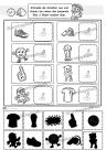 Schattenbilder-Visuelle Wahrnehmung Vorschulübung
