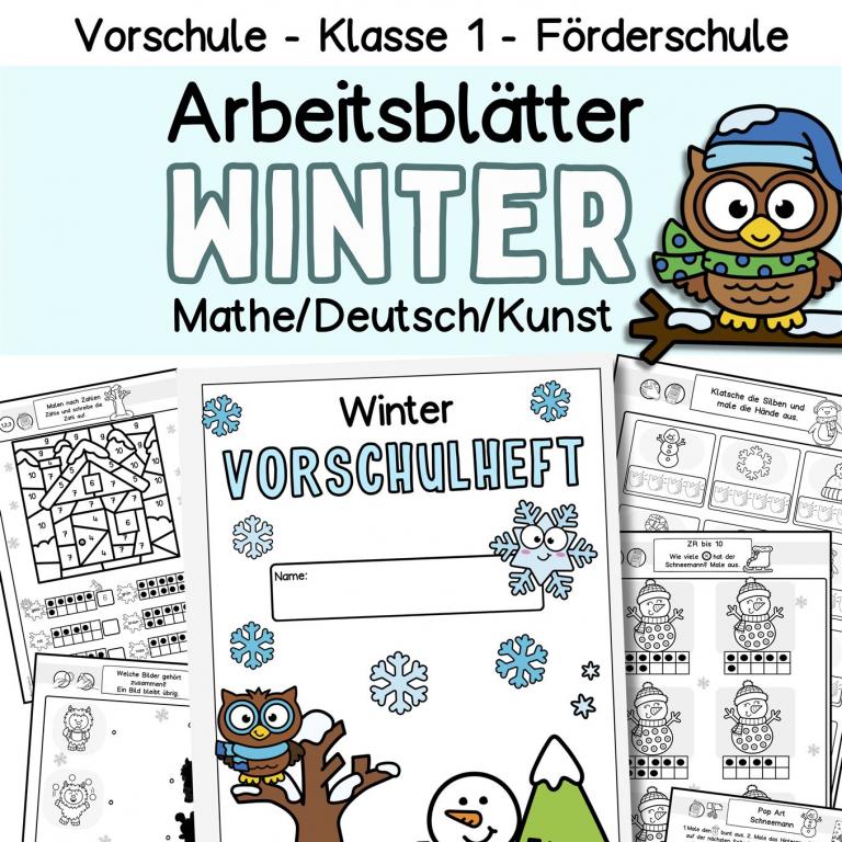 arbeitsblaetter-vorschule-winter-lernheft-klasse-1-foerderschule