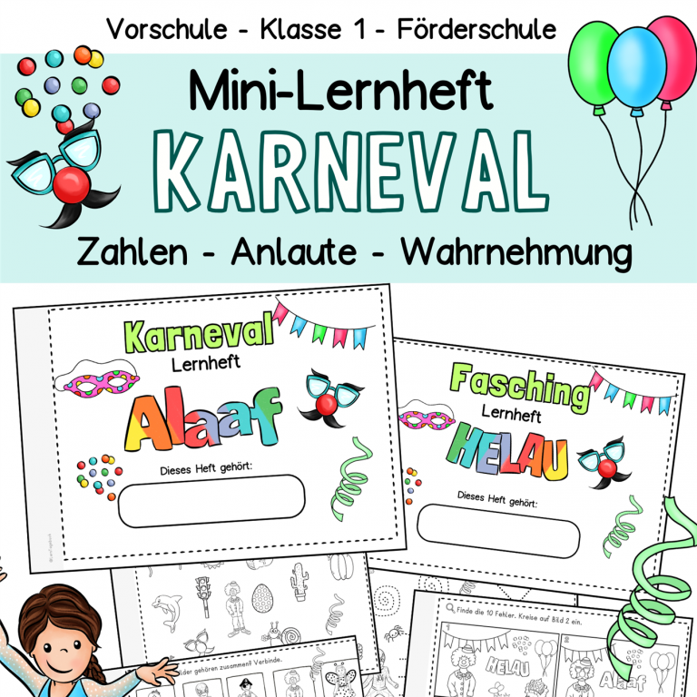 Vorschule Übungsheft Klasse 1 Förderschule Einschulung